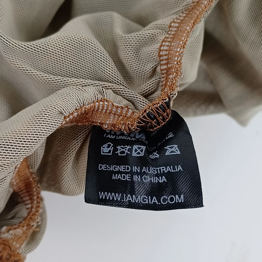 I AM GIA Selena Crocodile Sheer Dress Size M Women Sleeveless Pullover - Picture 12 of 14